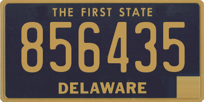 DE license plate 856435