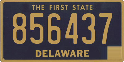 DE license plate 856437