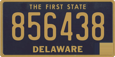 DE license plate 856438