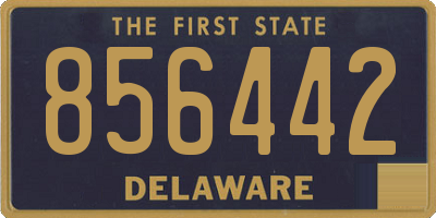 DE license plate 856442