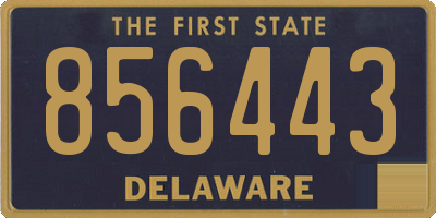 DE license plate 856443
