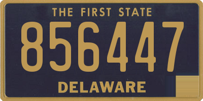 DE license plate 856447