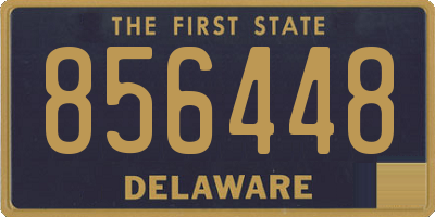 DE license plate 856448