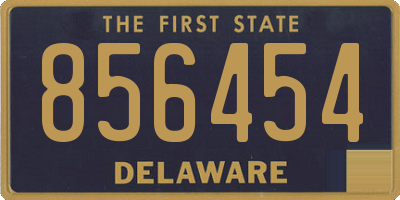 DE license plate 856454
