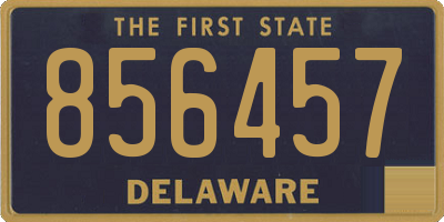 DE license plate 856457
