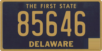 DE license plate 85646