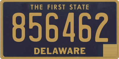 DE license plate 856462