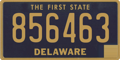 DE license plate 856463