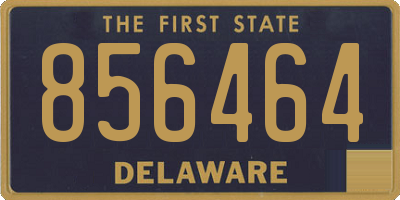 DE license plate 856464