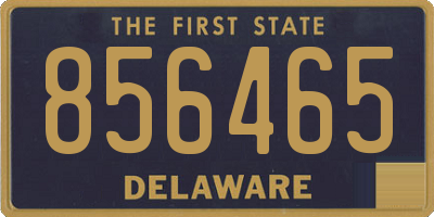 DE license plate 856465