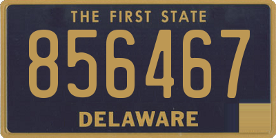 DE license plate 856467