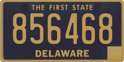 DE license plate 856468