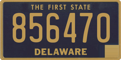 DE license plate 856470