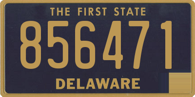 DE license plate 856471