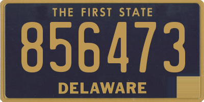 DE license plate 856473