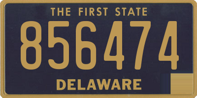 DE license plate 856474