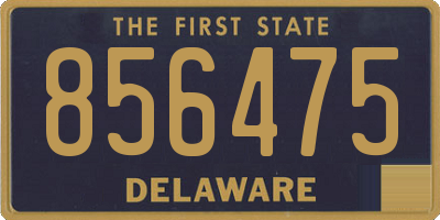 DE license plate 856475