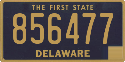 DE license plate 856477