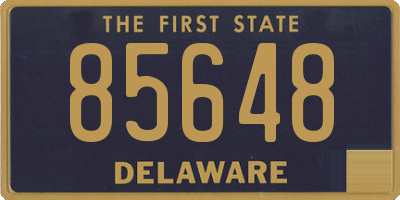 DE license plate 85648