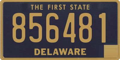DE license plate 856481