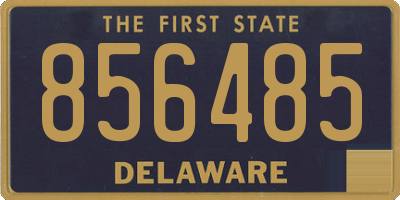 DE license plate 856485