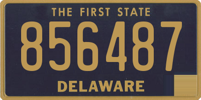 DE license plate 856487