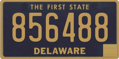 DE license plate 856488
