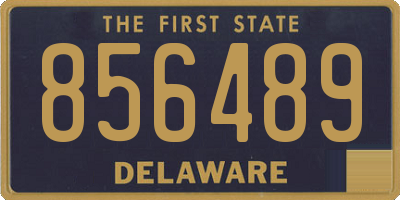 DE license plate 856489