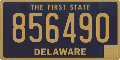 DE license plate 856490