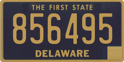 DE license plate 856495