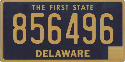 DE license plate 856496