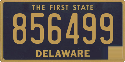 DE license plate 856499