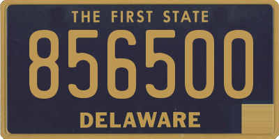 DE license plate 856500