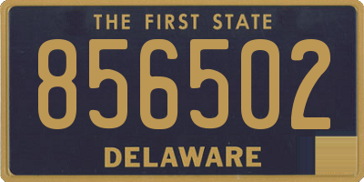 DE license plate 856502