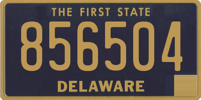 DE license plate 856504