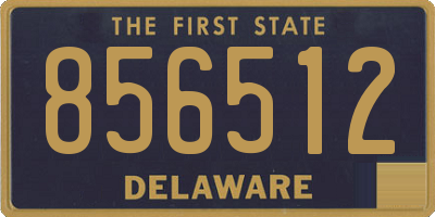 DE license plate 856512