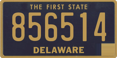DE license plate 856514