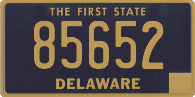 DE license plate 85652
