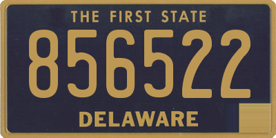DE license plate 856522