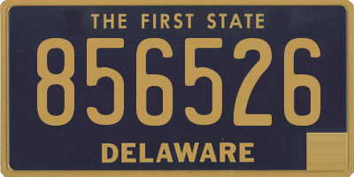 DE license plate 856526