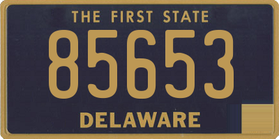 DE license plate 85653