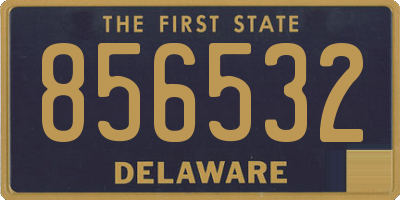 DE license plate 856532