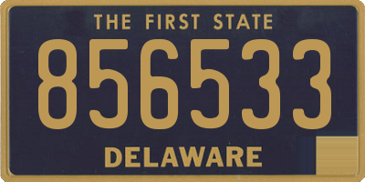 DE license plate 856533