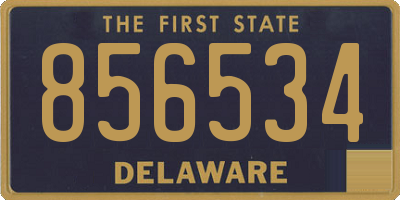 DE license plate 856534