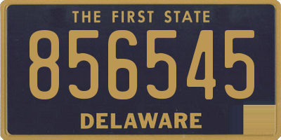 DE license plate 856545