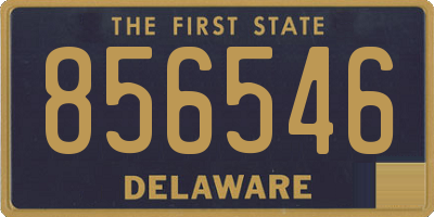 DE license plate 856546