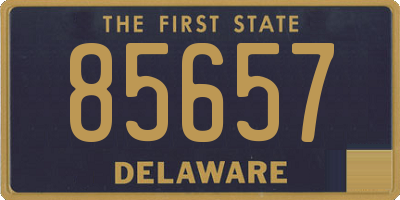 DE license plate 85657