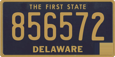 DE license plate 856572