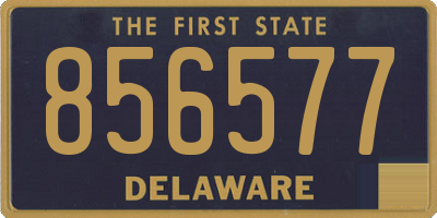 DE license plate 856577