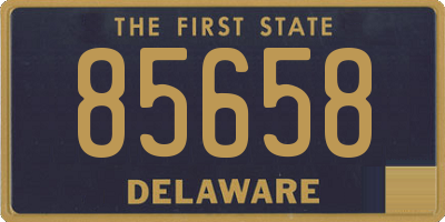 DE license plate 85658